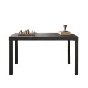 Mesa de comedor cocina 140x90 cm de madera moderna con patas de hierro Sartel Stock
