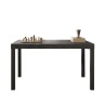Mesa de comedor cocina 140x90 cm de madera moderna con patas de hierro Sartel Stock