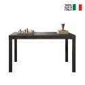 Mesa de comedor cocina 140x90 cm de madera moderna con patas de hierro Sartel Descueto