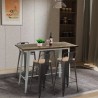 Mesa alta estilo industrial para taburete bar cocina 120 x 60 x 106 cm Catal Características