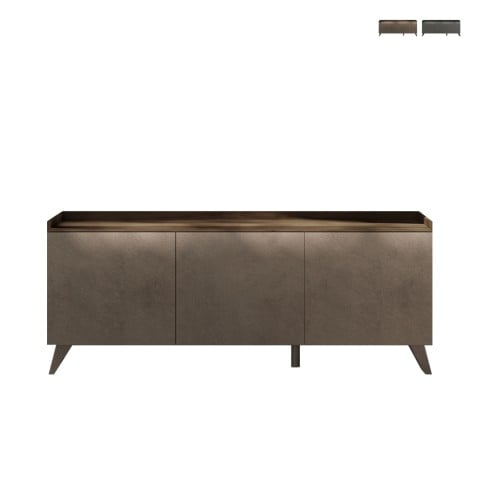 Base móvil para TV de 3 puertas para sala de estar 181x42x72cm diseño moderno Conway Promoción