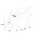 Sillón de masaje reclinable profesional Zero Gravity con función de calentamiento Fujiko 