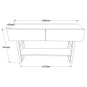 Consola de recibidor de madera y metal estilo industrial con 2 cajones Etage Catálogo
