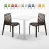 Mesa Cuadrada Blanca 60x60 cm y 2 Sillas De Colores Gruvyer Lemon Características