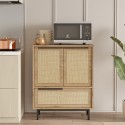 Mueble versátil aparador para cocina o zapatero con 3 puertas de madera de 75x36x90 cm Thaon Características
