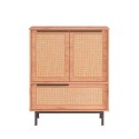 Mueble versátil aparador para cocina o zapatero con 3 puertas de madera de 75x36x90 cm Thaon Medidas