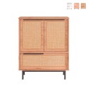 Mueble versátil aparador para cocina o zapatero con 3 puertas de madera de 75x36x90 cm Thaon Venta