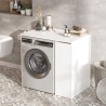 Mueble para lavadora y secadora extraíble con 3 estantes Wavers Modelo
