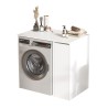 Mueble para lavadora y secadora extraíble con 3 estantes Wavers Compra