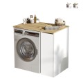 Mueble para lavadora y secadora extraíble con 3 estantes Wavers Promoción