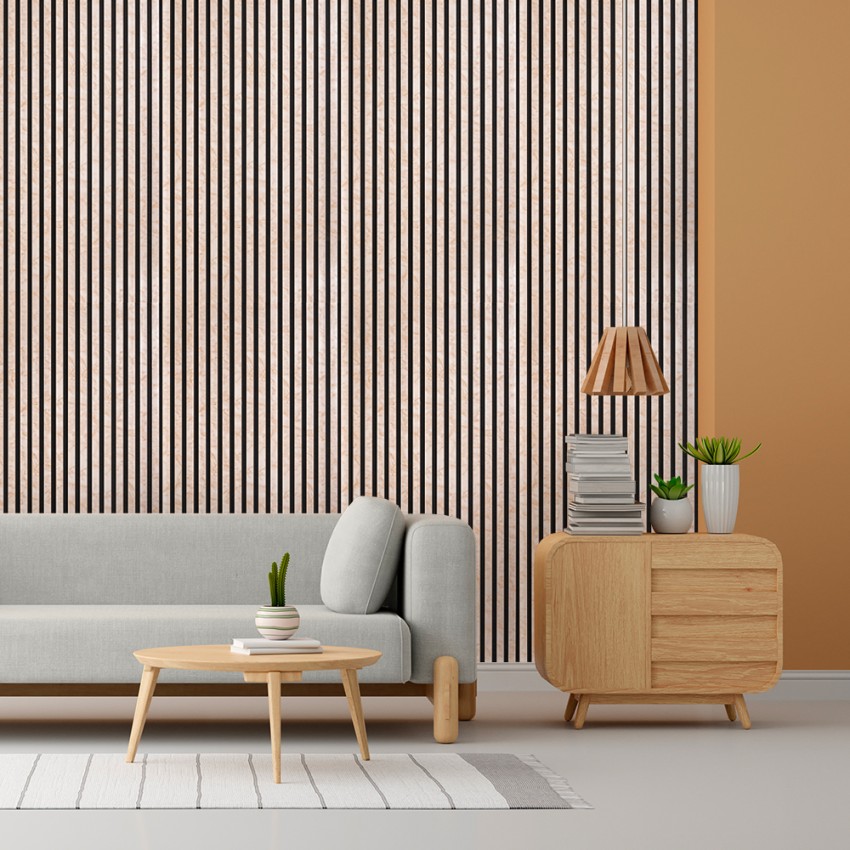  4 paneles fonoabsorbentes para pared de 120x60 cm efecto mármol rosa Tabb-MR Promoción 