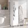 Armario columna de baño color blanco con 2 puertas y estantes 45x36x184 cm Femmy Promoción