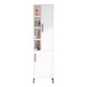 Armario columna de baño color blanco con 2 puertas y estantes 45x36x184 cm Femmy Venta