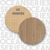 Mueble TV de 160x36 cm de madera con 2 puertas efecto ratán Bayeaux Catálogo