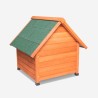 Caseta para perros de exterior de madera tamaño pequeño 72x76x73 cm Buddy Descueto
