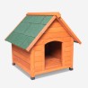 Caseta de madera exterior para perros de tamaño mediano 85x101x85 cm Linus  Promoción