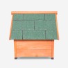 Caseta de madera exterior para perros de tamaño mediano 85x101x85 cm Linus  Rebajas