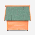 Caseta de exterior para perros de tamaño mediano grande de madera 96x112x102 cm Laika Rebajas