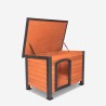 Caseta de exterior de madera para perros de tamaño mediano 85x60x60 cm Kody Oferta