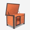 Caseta de exterior de madera para perros de tamaño grande 116x84x84 cm Nicky Oferta