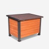 Caseta de exterior de madera para perros de tamaño mediano-grande 104x69x70 cm Lessie Catálogo