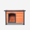 Caseta de exterior de madera para perros de tamaño mediano 85x60x60 cm Kody Rebajas
