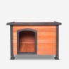 Caseta de exterior de madera para perros de tamaño grande 116x84x84 cm Nicky Rebajas