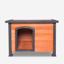 Caseta de exterior de madera 127x95x95 cm para perros de tamaño muy grande Nebbia Rebajas