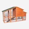 Gallinero corral de madera prefabricado para jardín 198x75x116 cm Ciky Catálogo