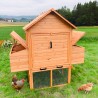 Gallinero corral elevado de madera para jardín 370x174x172 cm Hegg Oferta