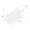 Gallinero corral elevado de madera para jardín 370x174x172 cm Hegg Modelo