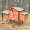 Gallinero de madera exterior de jardín para gallinas ponedoras 152x62x92 cm Marf Venta