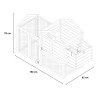 Gallinero de madera exterior de jardín para gallinas ponedoras 152x62x92 cm Marf Rebajas