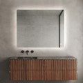 Espejo baño rectangular 60x80cm retroiluminado luces led Strokkur M Promoción