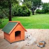 Caseta para perros de exterior de madera tamaño pequeño 72x76x73 cm Buddy Venta