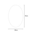 Espejo de baño ovalado moderno led 50x70cm retroiluminado Sodin M Descueto