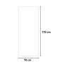 Espejo de pared rectangular con luz led retroiluminado 70x170 cm Opperishola Descueto