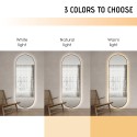Espejo ovalado de pared para el salón 65x170 cm retroiluminado con marco Reyk Rebajas