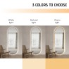 Espejo ovalado de pared para el salón 65x170 cm retroiluminado con marco Reyk Rebajas