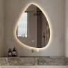 Espejo de baño retroiluminado 60x80cm diseño led en forma de gota Vmidur L Oferta