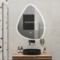 Espejo de baño retroiluminado 60x80cm diseño led en forma de gota Vmidur L Rebajas