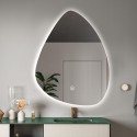 Espejo baño retroiluminado led diseño en forma de gota 70x90cm Vmidur XL Promoción