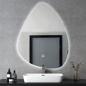 Espejo baño retroiluminado led diseño en forma de gota 70x90cm Vmidur XL Oferta