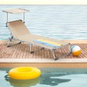 Tumbona plegable portátil de aluminio para playa y piscina California 
