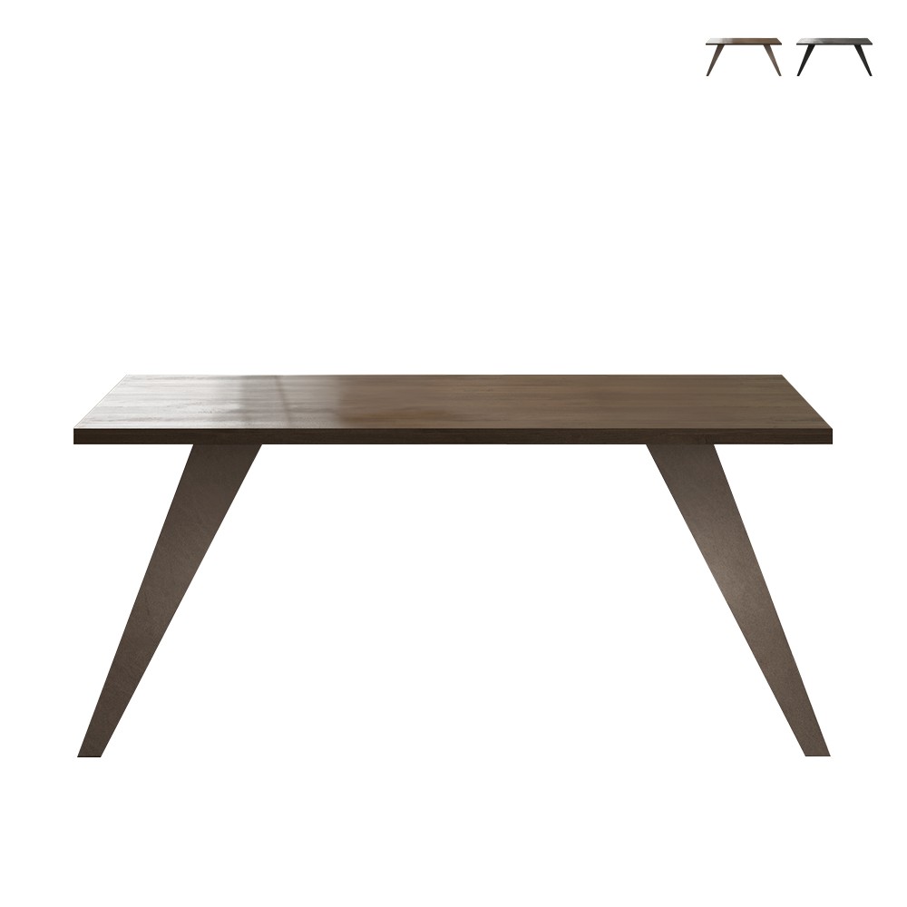 Mesa de comedor de cocina diseño moderno 180x90cm patas de hierro Eagan