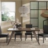 Mesa de comedor de cocina diseño moderno 180x90cm patas de hierro Eagan Oferta
