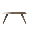 Mesa de comedor de cocina diseño moderno 180x90cm patas de hierro Eagan Stock