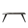 Mesa de comedor moderna de madera 210x90cm con patas de hierro Anuk Stock