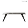 Mesa de comedor moderna de madera 210x90cm con patas de hierro Anuk Promoción
