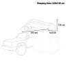 Tienda de techo universal para automóvil 3-4 personas 160x240cm Nightroof L Elección